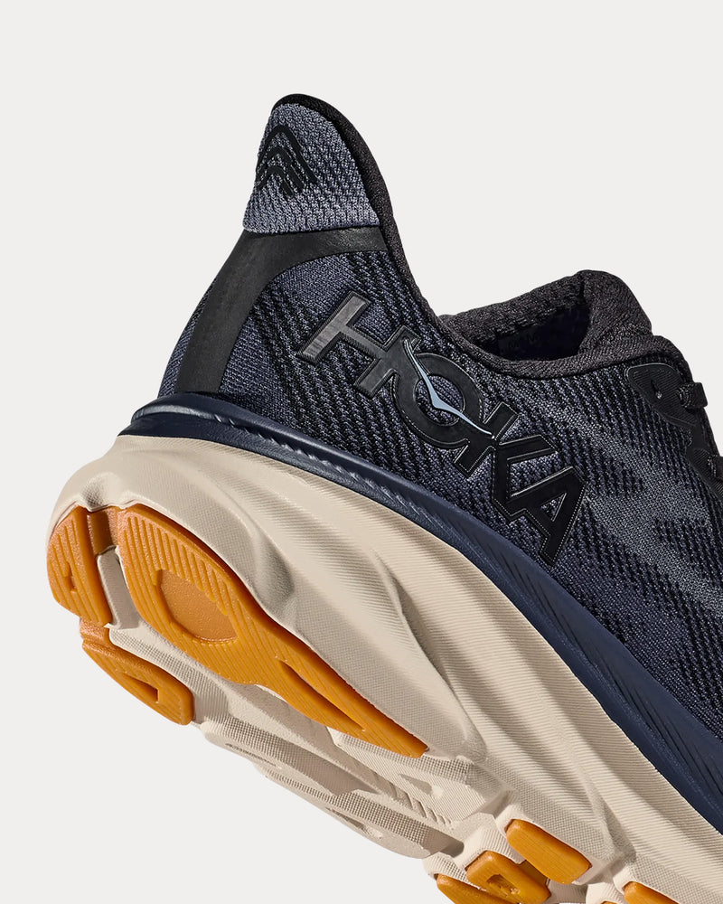 Hoka Clifton 9 Black / Varsity Navy Running Shoes - 4