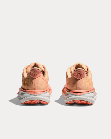 HOKA Clifton 9 Cantaloupe / White Running Shoes - 3