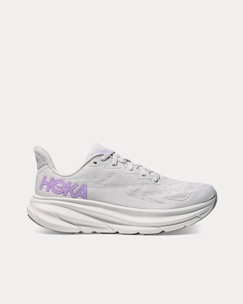 Hoka Clifton 9 Cosmic Grey / Aster Flower Running Shoes - 1