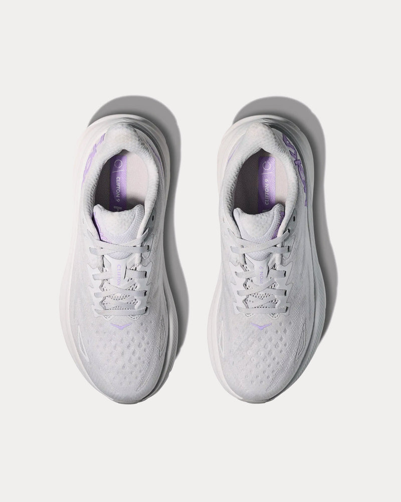 Hoka Clifton 9 Cosmic Grey / Aster Flower Running Shoes - 2