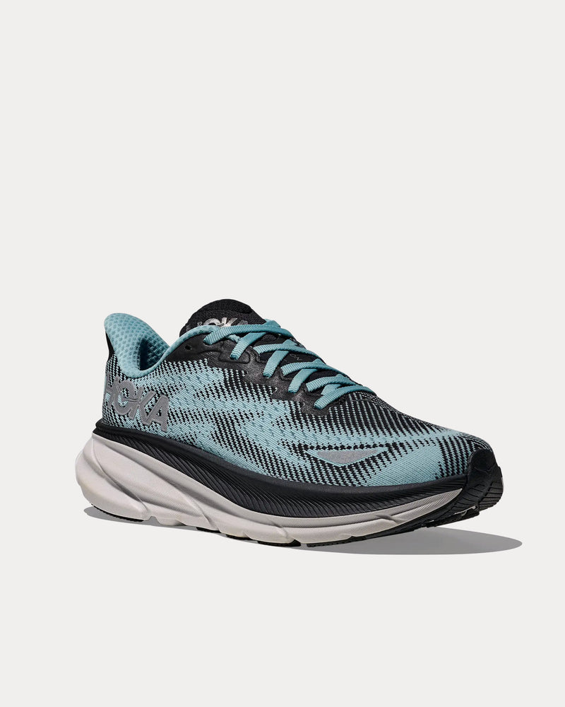 HOKA Clifton 9 GTX Black / Raindrop Running Shoes - 3