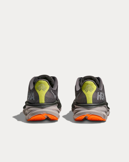 HOKA Clifton 9 GTX Asphalt Grey / Gravel Zest Running Shoes - 4