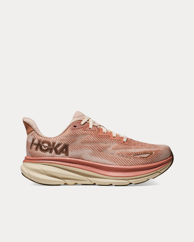 Hoka Clifton 9 Sandstone / Cream Running Shoes - 1
