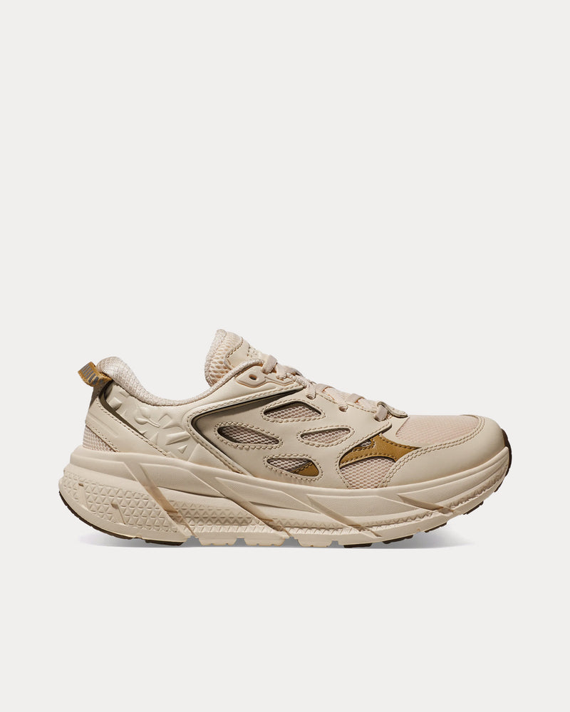 HOKA Unisex Clifton L Vanilla / Wheat Running Shoes