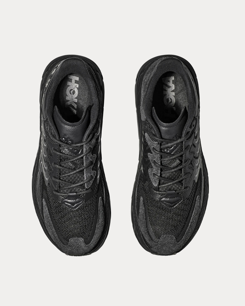 Hoka Clifton LS Black / Asphalt Running Shoes - Sneak in Peace