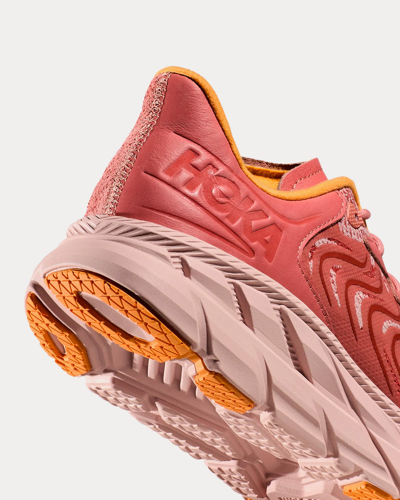 Hoka Clifton LS Earthenware / Peach Whip Running Shoes - 3