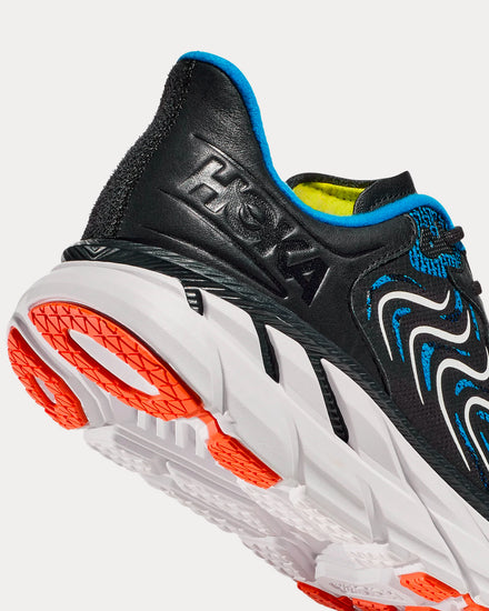HOKA Clifton LS Black / Diva Blue Running Shoes - 3