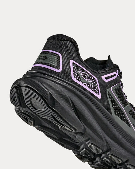 HOKA Clifton One9 Black / Aster Flower Running Shoes - 4