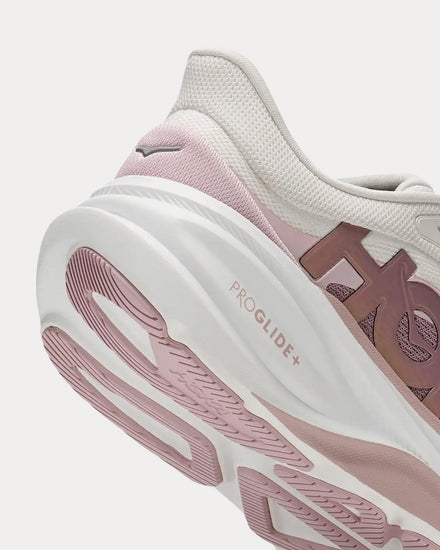 HOKA Clifton PRO Alabaster / Pink Opal Running Shoes - 5