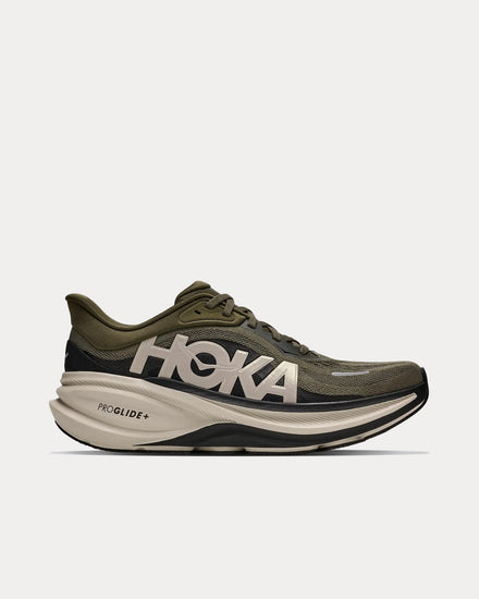 HOKA Clifton PRO Antique Olive / River Rock Grey Running Shoes - 1