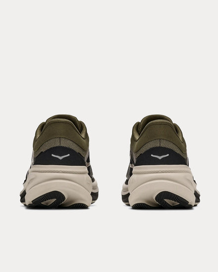 HOKA Clifton PRO Antique Olive / River Rock Grey Running Shoes - 4