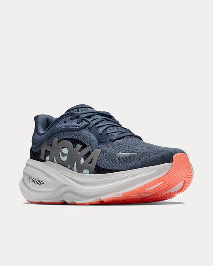 HOKA Clifton PRO Faded Navy / Glimmering Blue Running Shoes - 3
