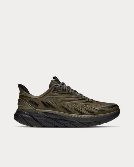 HOKA Clifton UTL Antique Olive / Black Low Top Sneakers - 1