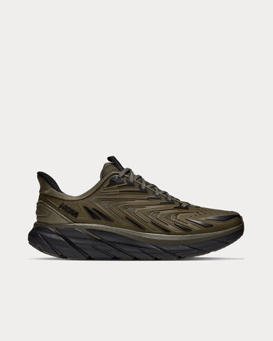 HOKA Clifton UTL Antique Olive / Black Low Top Sneakers