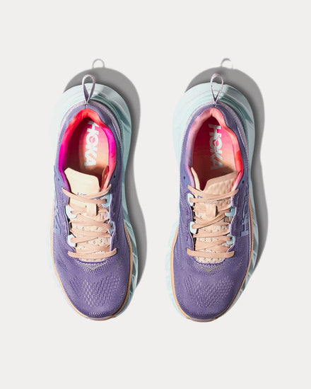 HOKA Unisex Elevon Purple Impression Blue Glass Running Shoes