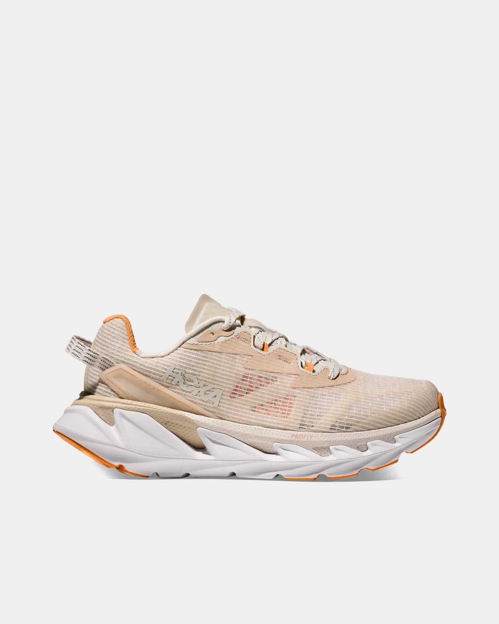 ゆら② HOKA Unisex Elevon 2 TS Alabaster / Solar Flare Running Shoes