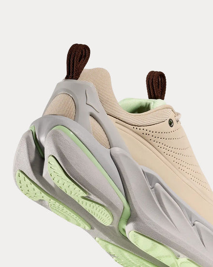 HOKA Elevon X Oatmeal / Luna Moth Running Shoes - 5