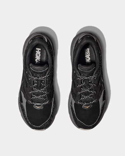 HOKA Unisex Elite Terrain System Clifton L Suede Black / Satellite
