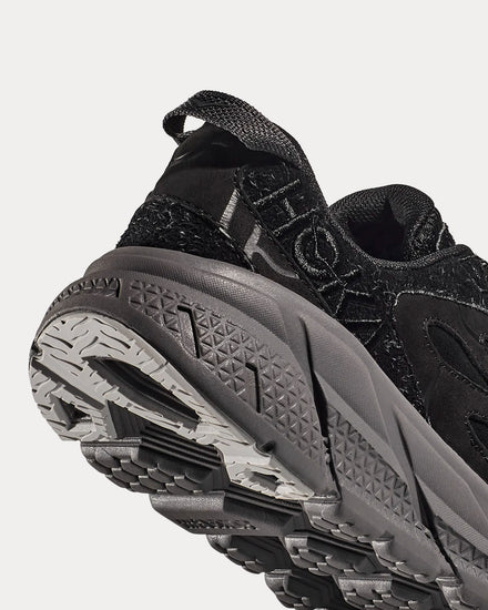 HOKA Unisex Elite Terrain System Clifton L Suede Black / Satellite