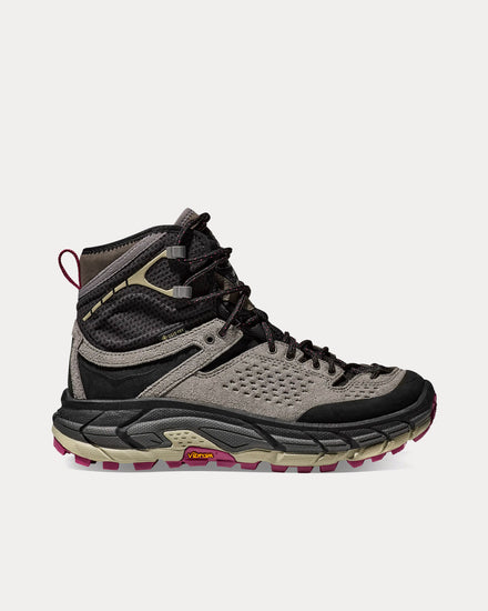 HOKA Elite Terrain System Tor Ultra Hi Black / Magnetite High Top Sneakers - 1