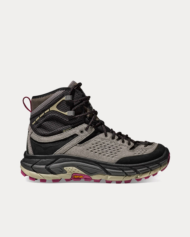 HOKA Elite Terrain System Tor Ultra Hi Black / Magnetite High Top Sneakers - 1