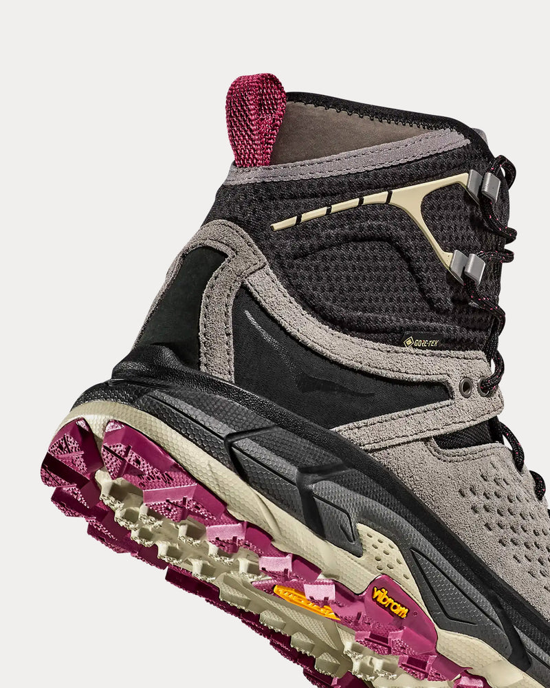 HOKA Elite Terrain System Tor Ultra Hi Black / Magnetite High Top Sneakers - 3