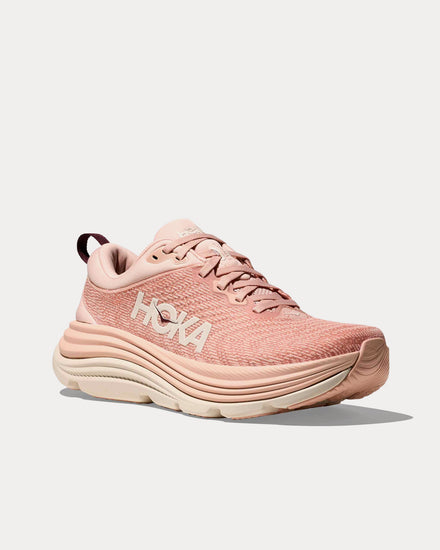 HOKA Gaviota 5 Rose Latte / Rose Cream Running Shoes - 3