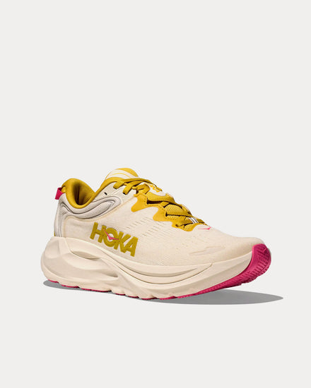 HOKA Gaviota 6 Birch / Yellow Gold Running Shoes - 2