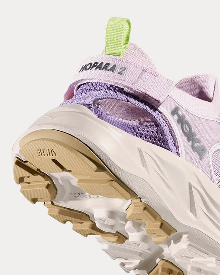 HOKA Hopara 2 Lilac Cream / Stucco Slip On Sneakers - 5
