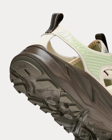 HOKA Hopara Morning Dew / Antique Olive Sandals - 6