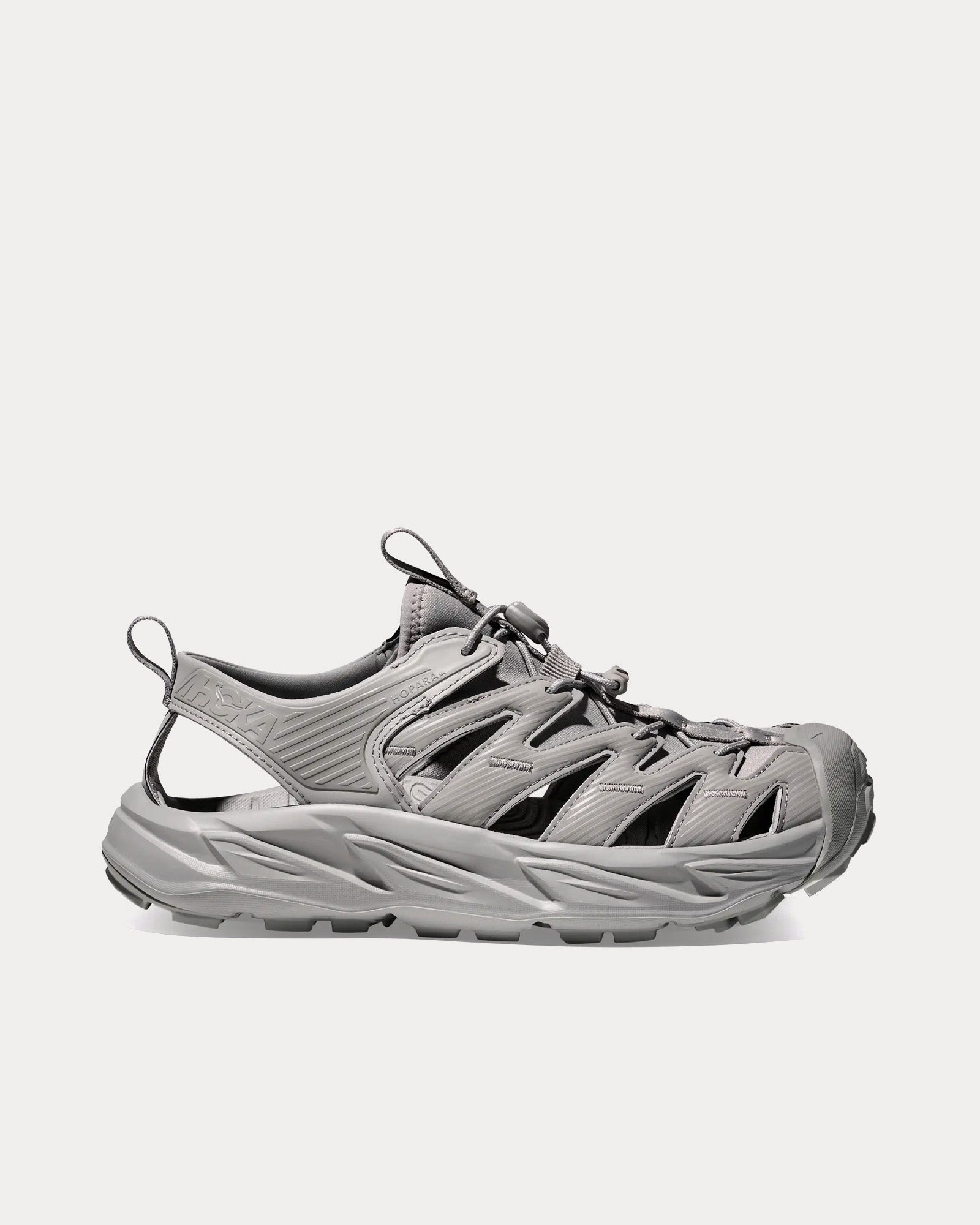 HOKA Unisex Hopara Stellar Grey / Stellar Grey Sandals
