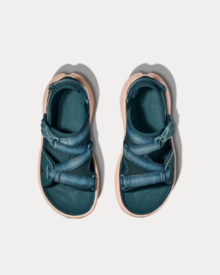 HOKA Infini Hike TC Blue Twilight / Grapefruit Sandals - 2