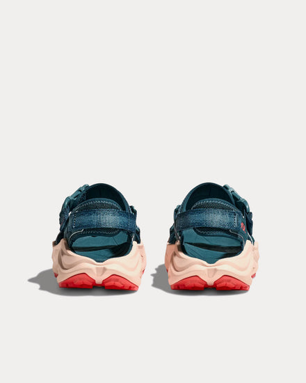 HOKA Infini Hike TC Blue Twilight / Grapefruit Sandals - 3