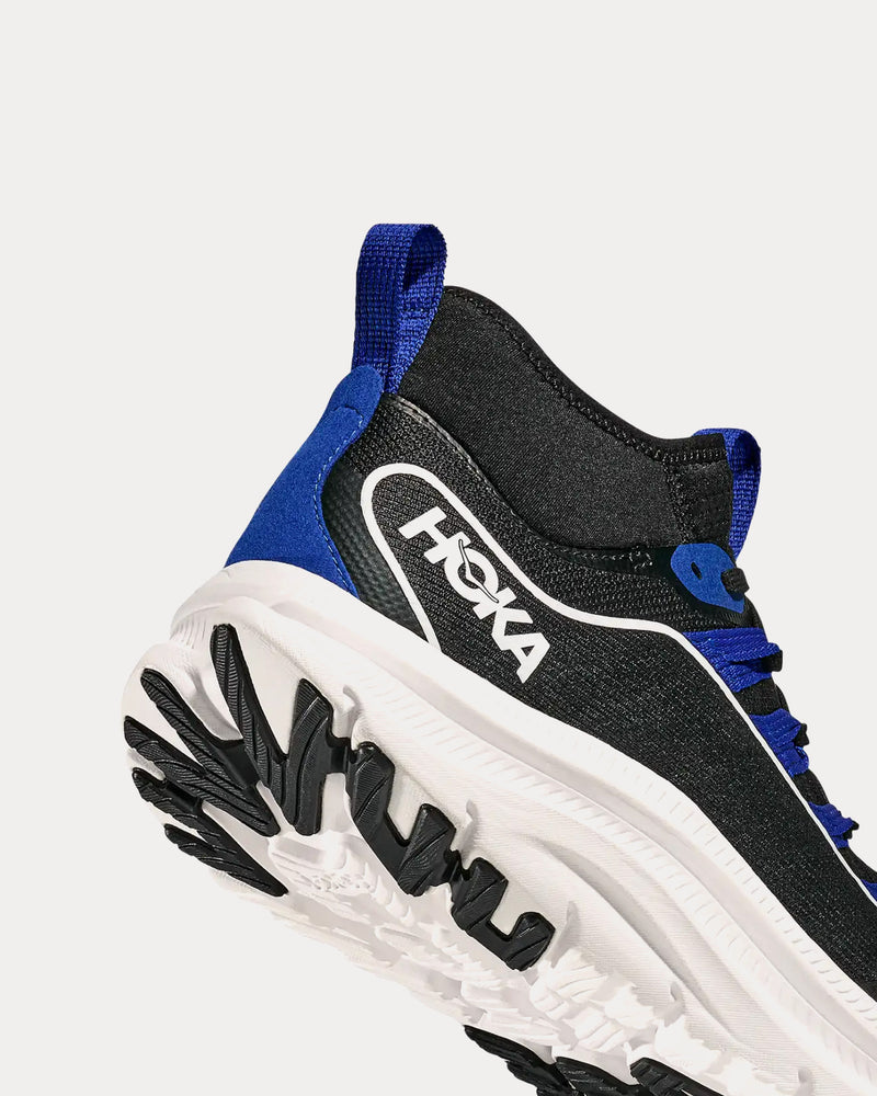 Hoka Kawana Mid Black / Ultramarine Running Shoes - 5