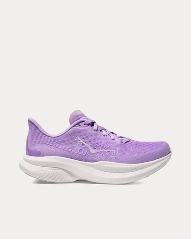 HOKA Mach 6 Aster Flower / White Running Shoes