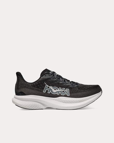 HOKA Mach 6 Black / White Running Shoes - 1