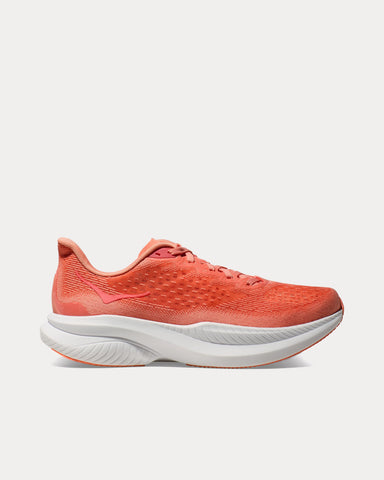 HOKA Mach 6 Guava / White Running Shoes