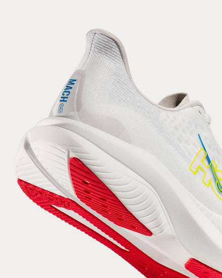 HOKA Mach 6 White / Nimbus Cloud Running Shoes - 3