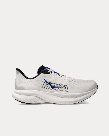 HOKA Mach 6 White / Ultramarine Running Shoes - 1