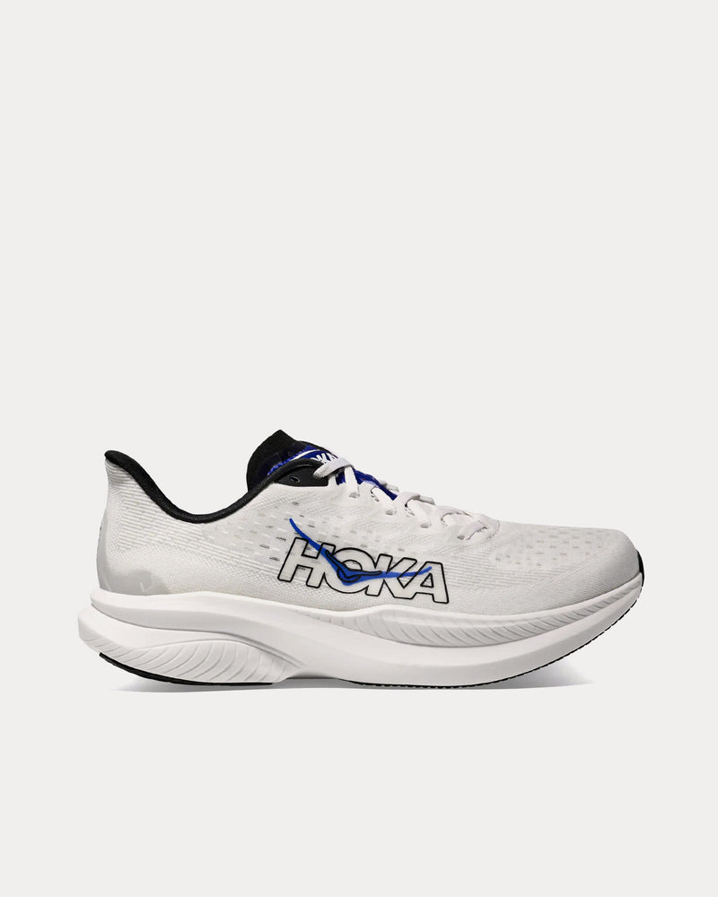 HOKA Mach 6 White / Ultramarine Running Shoes - 1