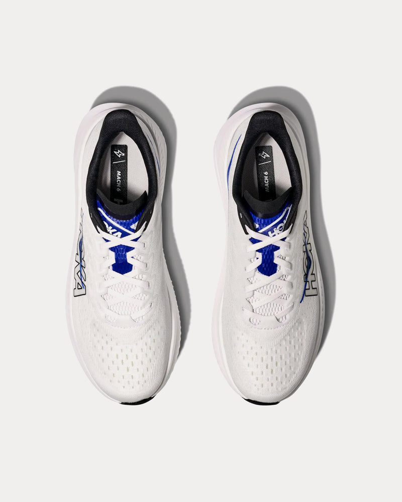 HOKA Mach 6 White / Ultramarine Running Shoes - 2