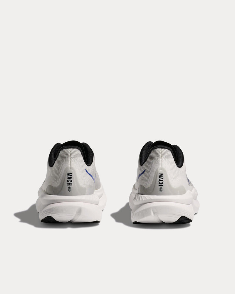 HOKA Mach 6 White / Ultramarine Running Shoes - 4