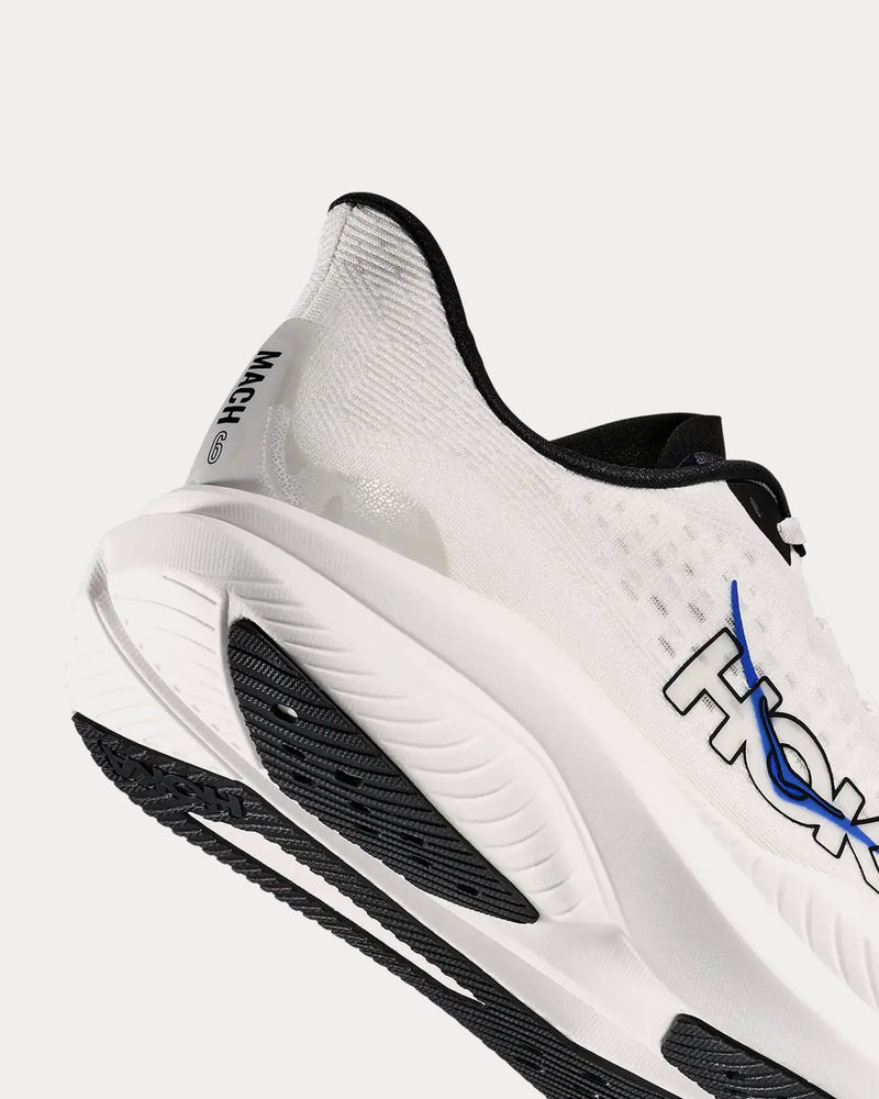 HOKA Mach 6 White / Ultramarine Running Shoes - 5