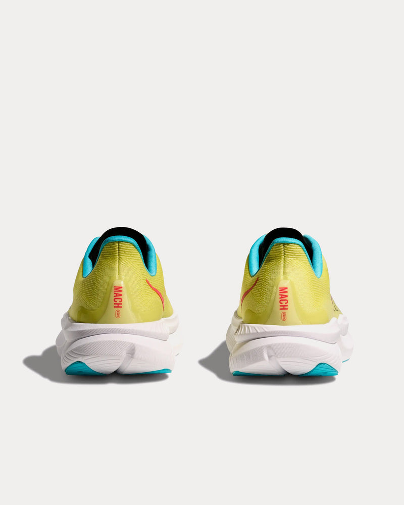 HOKA Mach 6 Yuzu / Cielo Blue Running Shoes - 3