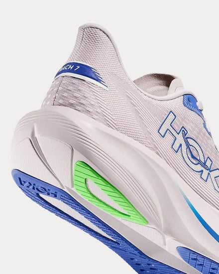 HOKA Mach 7 Ash Grey / Cobalt Blue Running Shoes - 4