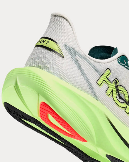 HOKA Mach 7 Frost / Neon Yuzu Running Shoes - 4