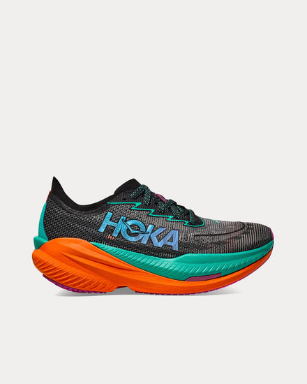 HOKA Mach X 2 Black / Electric Aqua Running Shoes - 1