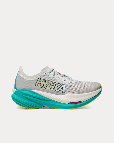 HOKA Mach X 2 Frost / Electric Aqua Running Shoes