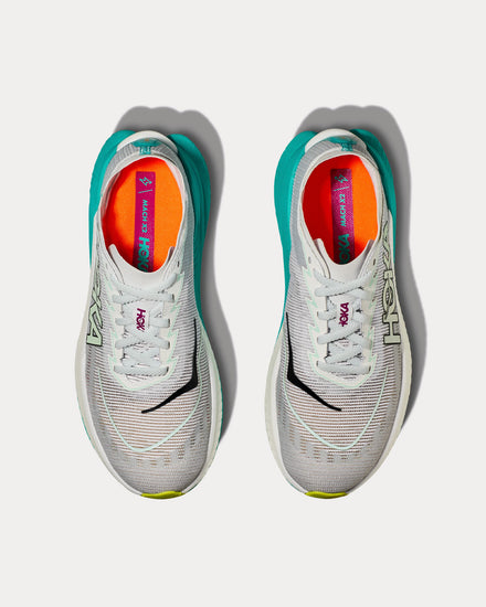 HOKA Mach X 2 Frost / Electric Aqua Running Shoes - 2