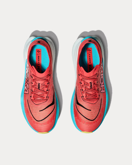 HOKA Mach X 2 Grapefruit / Electric Coral Running Shoes - 2